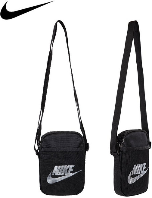 나이키 헤리티지 스몰 메신저 가방 크로스백 BA5871-010, 블랙, 1개