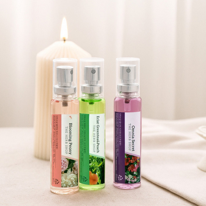 18ml 더허브샵 오드뚜왈렛 (향수) x3EA, 블루밍피오니