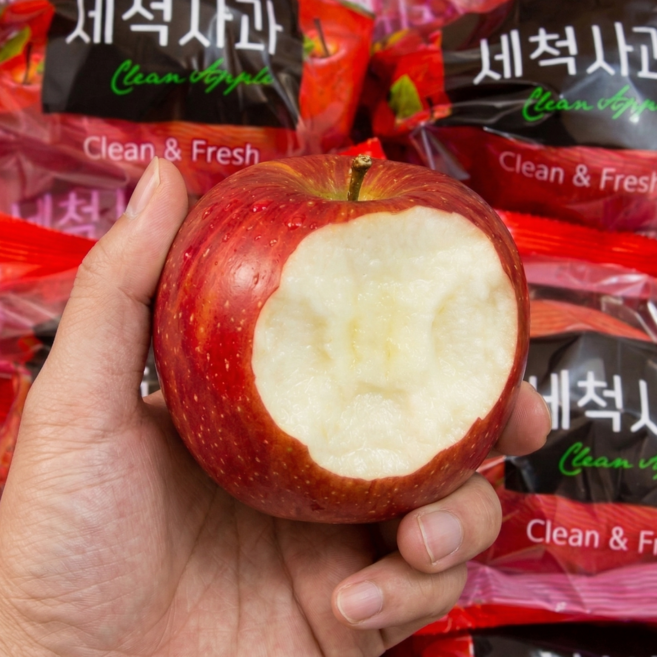 [당도선별초특가] 껍질째먹는 세척 사과 부사사과 고당도 햇 경북, 1개, 3kg