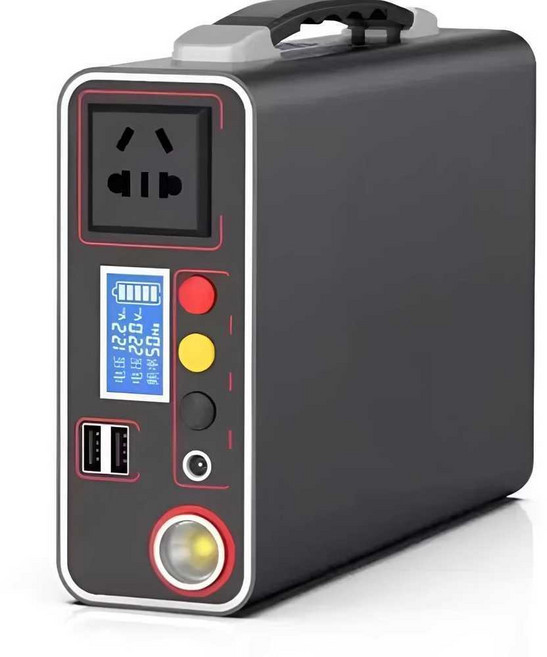 캠핑용 220V 파워뱅크 소형 비상용 충전식 배터리, 1개, 300W 25암페어 5000mAh
