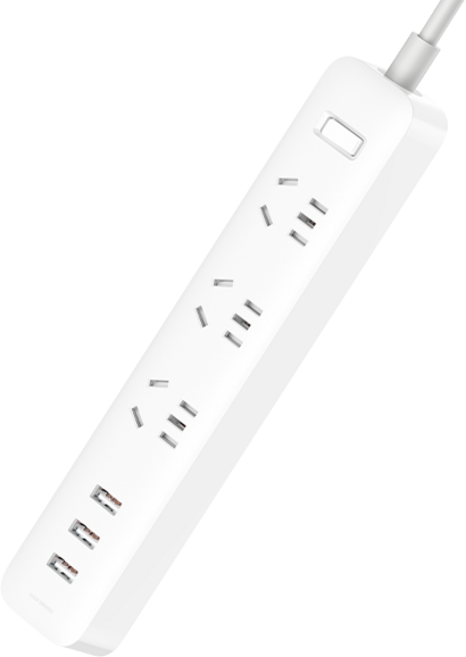 샤오미 멀티탭 해외 여행용 어댑터 플러그 3구USB 호주 뉴질랜드 국내당일출고, 1개, 3구3USB(화이트), 1.8m