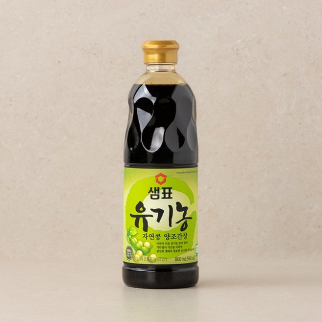 샘표 유기농 자연콩양조간장 (산본점), 1개, 860ml