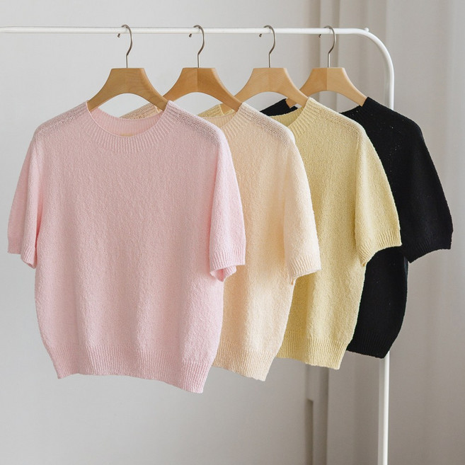 홀가먼트 나그랑 반팔 니트