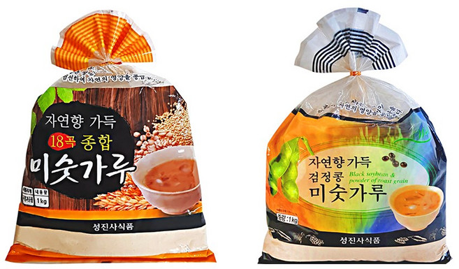 성진사 18곡 미숫가루 + 검은콩 미숫가루, 2개, 1kg