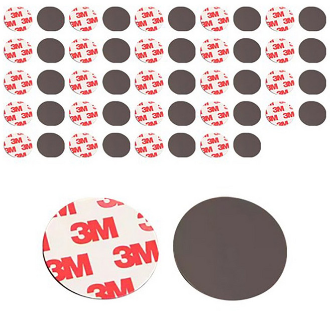 오르벤 3M 원형 자석 스티커, 16개, 50mm