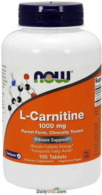 나우푸드 엘카르니틴 1000mg 100정 L카르니틴, 1개 - 쿠팡