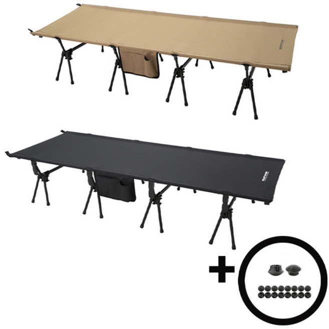 마운트리버 뉴와이드 코트 80 블랙 경량 야전침대