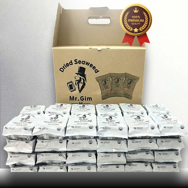 선물세트 미스터김 3종 재래+명란+불닭맛김 48봉, 미스터김 3가지 맛 재래+명란+불닭맛김 48봉, 1개