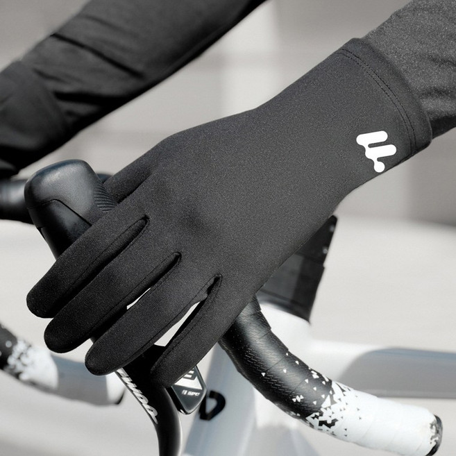 시그니처베이지 자전거 라이딩 겨울 방한 장갑 YPZ269, 1세트, 블랙