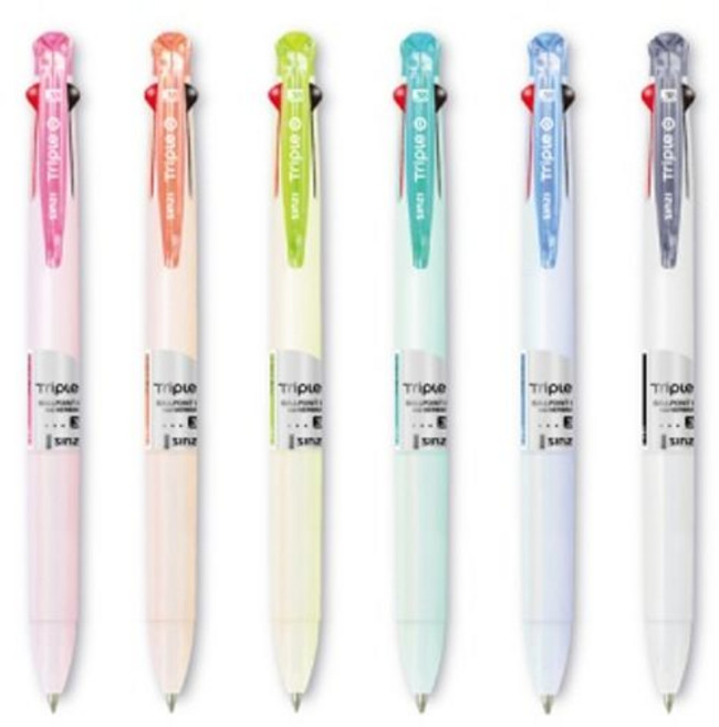 신지 트리플오 3색 다색펜 멀티펜00032374, 색상