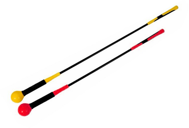 VA 골프 스윙 연습기 드라이브 & 아이언 옵션 / 스윙 자세교정 / 비거리 증가 / 실내외 사용가능 / 초보자&숙련자용, 1개, 레드 (아이언 스윙)