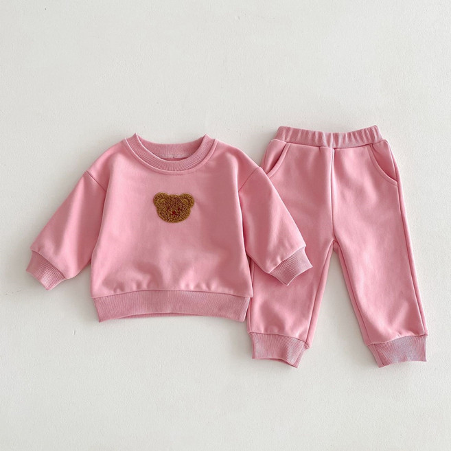 아동 상하복 유아 맨투맨 바지 세트 어린이집 등원룩 베어유상하복