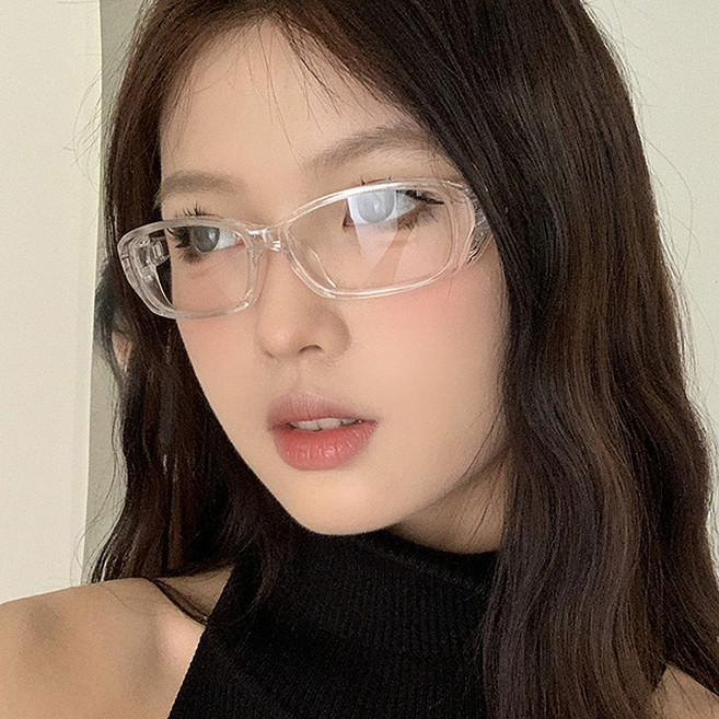 안전 오염 방지 안경 뿔테 눈 보호 안전고글 비말 차단 데일리 보안경, 투명, 1개