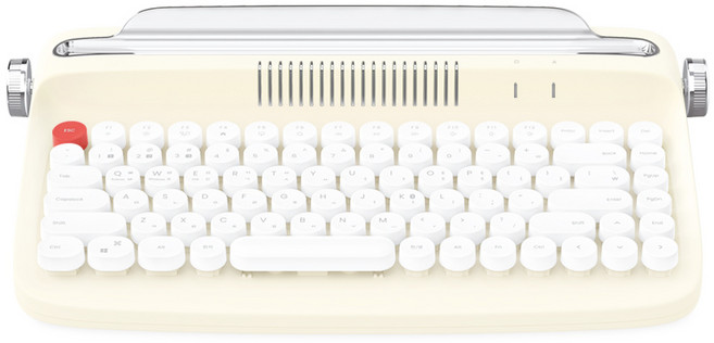 엑토 레트로 미니 블루투스 멀티페어링 무선 텐키리스 키보드, IVORY (아이보리), B303