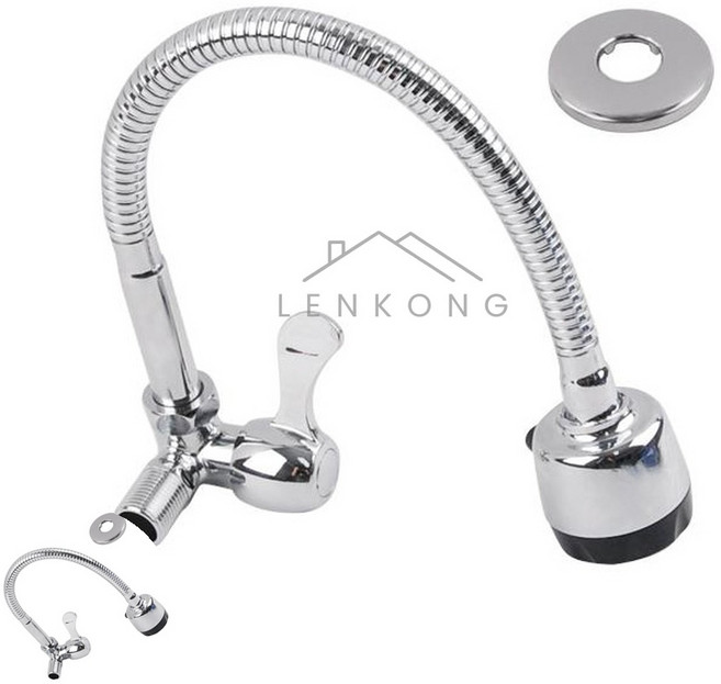 벨모라 수전 자바라 가로단수형 씽크대수전헤드 주방수도용품 싱크대헤드 주방용수도꼭지, 1개