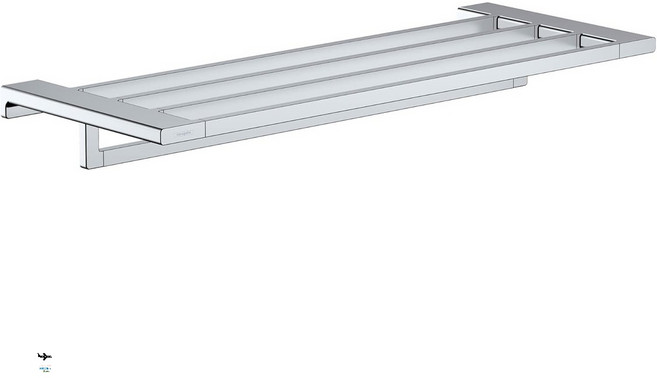 한스그로헤 타월 랙 수건걸이 26인치, Polished Gold Look, Polished Gold Look