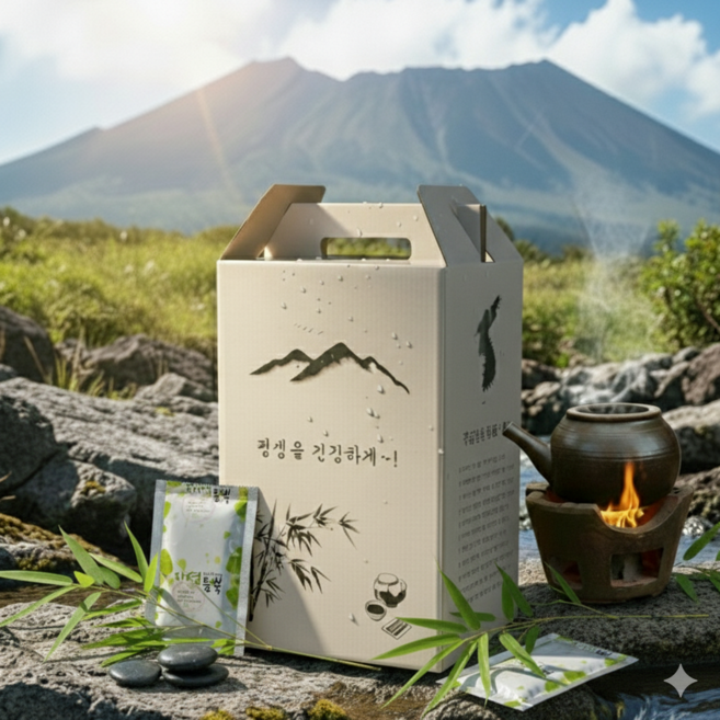 한라산조릿대즙 차 제주산100% 전통방식 부모님 체중 혈압 혈관 당 관리 선물, 60개, 100ml