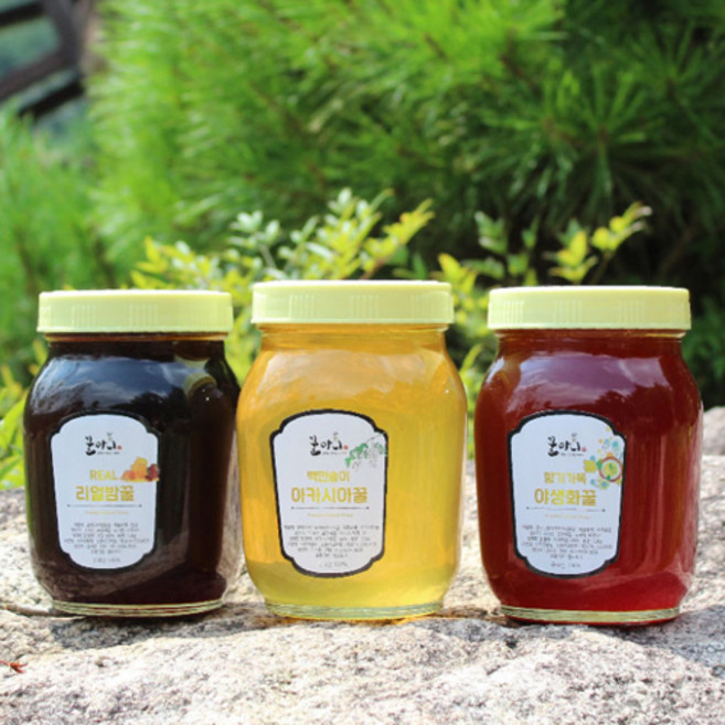 꿀마니 천연순수벌꿀 1.2kg 아카시아 야생화 밤 꿀, 1개