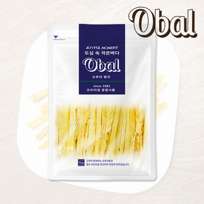 [오발] 철판구이 슬립오징어(망고맛)100g, 1개