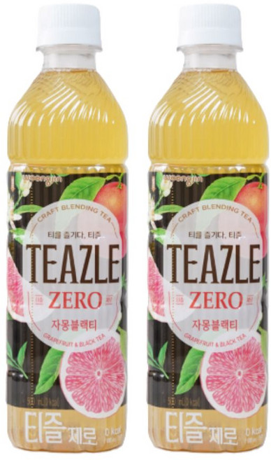 티즐 제로자몽블랙티 페트, 500ml, 10개