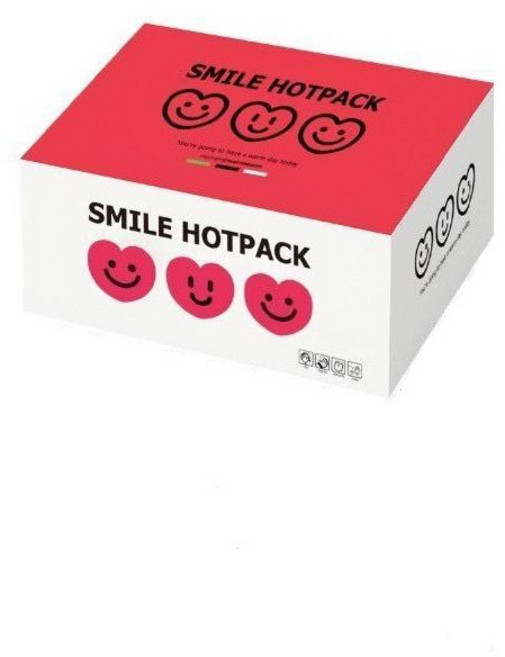 Smile Hotpack 口袋型暖暖包 紅色愛心款, 1個, 24包/盒 (店到店每單限2盒)