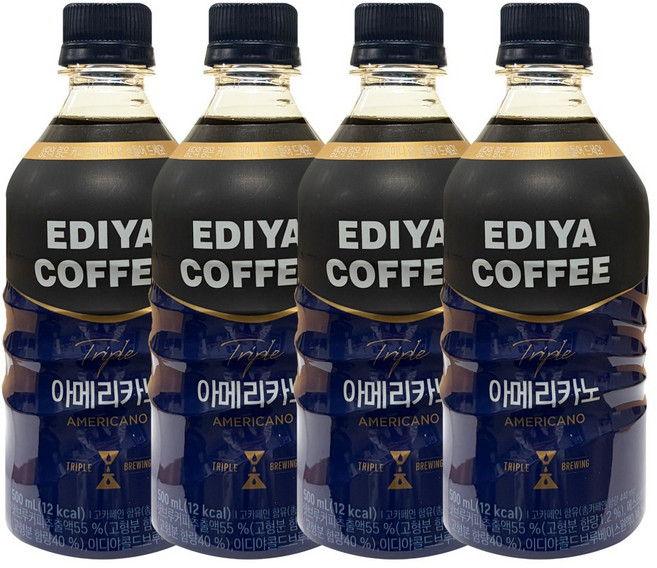 이디야 트리플 아메리카노, 500ml, 4개