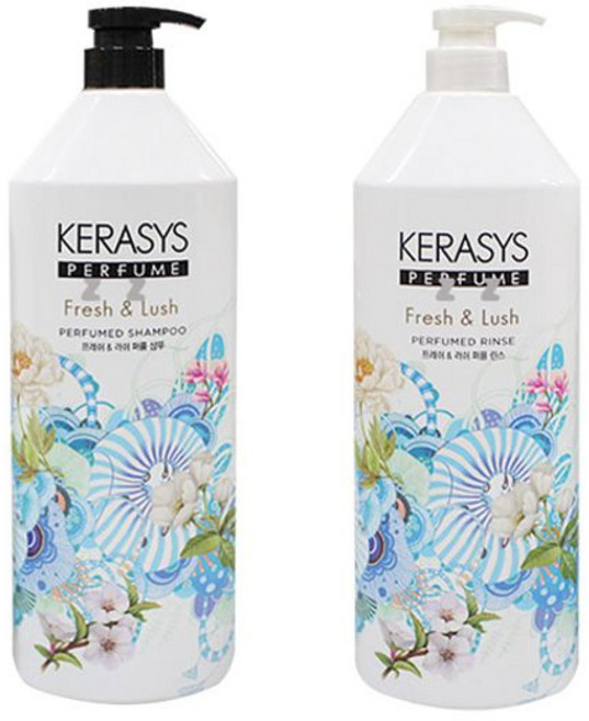 (1+1특가상품)애경산업 케라시스 샴푸 린스 1000ml 퍼퓸 머리 헤어 관리, 2개, 1L