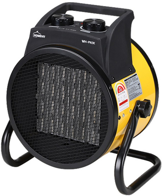 PTC 히터 공업용 난방 온풍기 사무실 공사현장 캠핑용 각도조절 한파방지 WH-PN3K