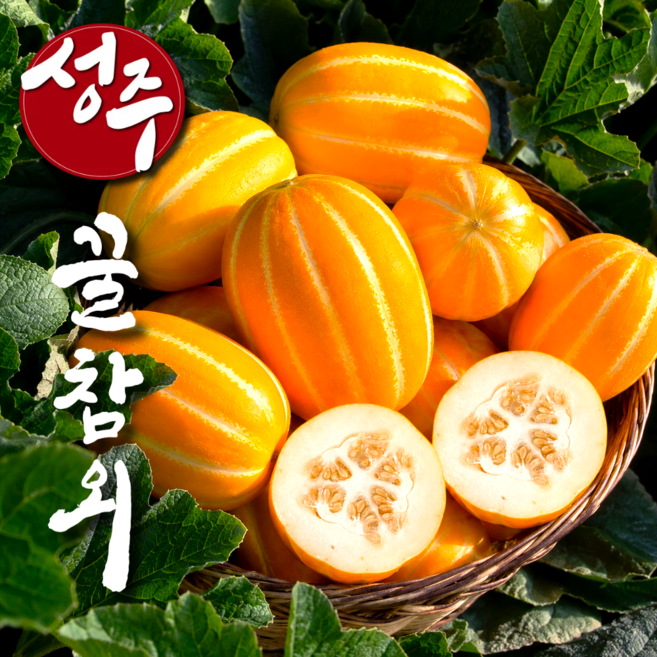 [꼼꼼한 당도선별] 벌꿀brix 가정용 성주 참외, 1박스, 2kg
