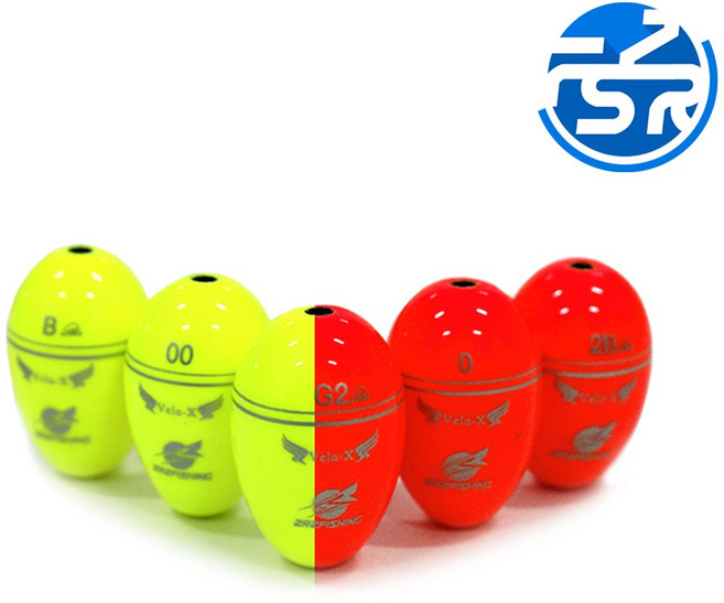 ZRZ 슬림형 Vela-X 형광 오동목 구멍찌 원투 갯바위낚시, 0호(그린), 1개