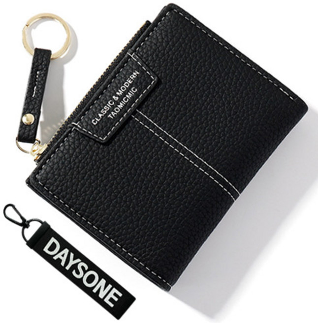 [스트랩세트] 데이즈원 여성 학생 모던 클래식 가죽 사은품증정 반지갑