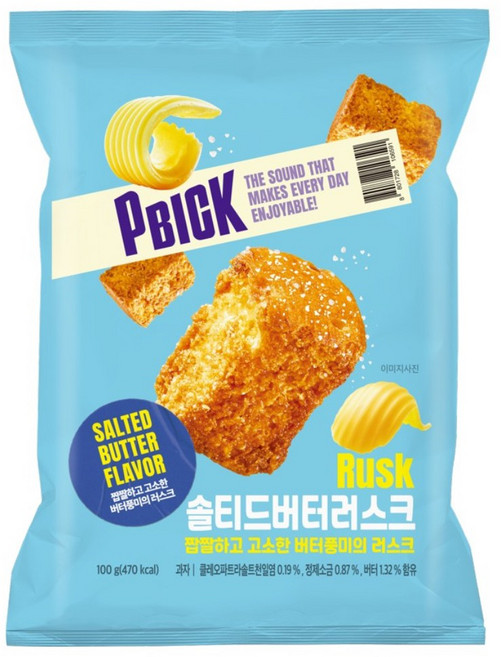 솔티드버터러스크, 3개, 100g