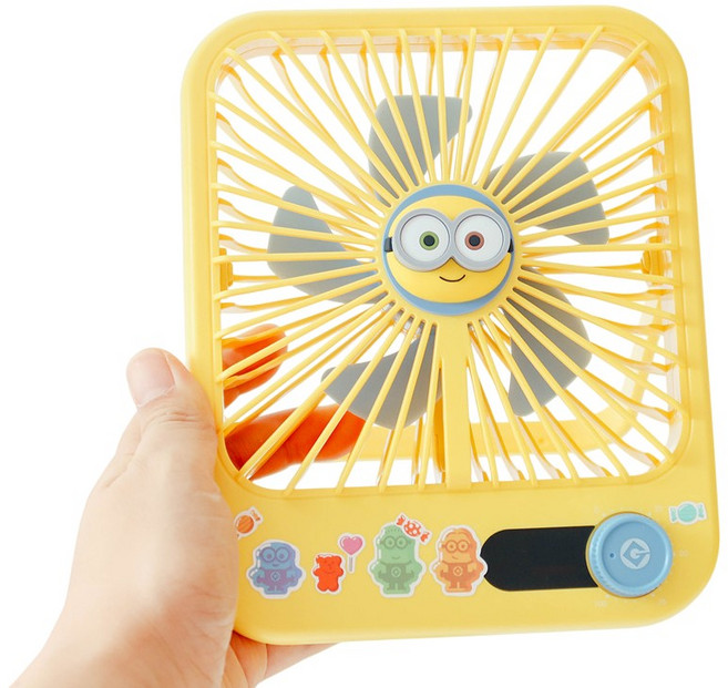 미니언즈 탁상용 무선 데스크팬 선풍기