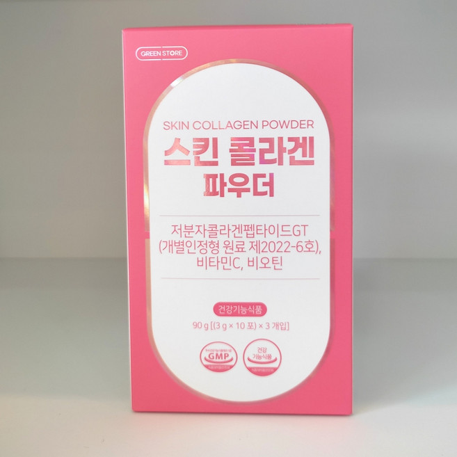 그린스토어 스킨 콜라겐 파우더 30포 피부단백질 피부건강 뼈튼튼, 90g, 1개