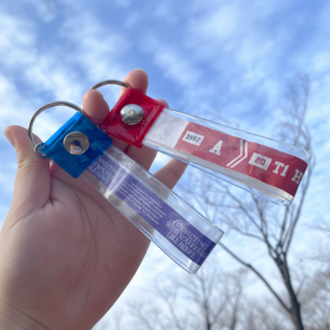 세븐코퍼레이션 긴테홀더 컨페티키링 긴테키링 컨페티홀더, 퍼플