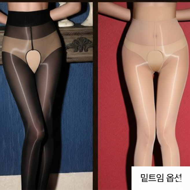 다이나토리 여성 8D 광택 팬티 스타킹 2켤레 세트