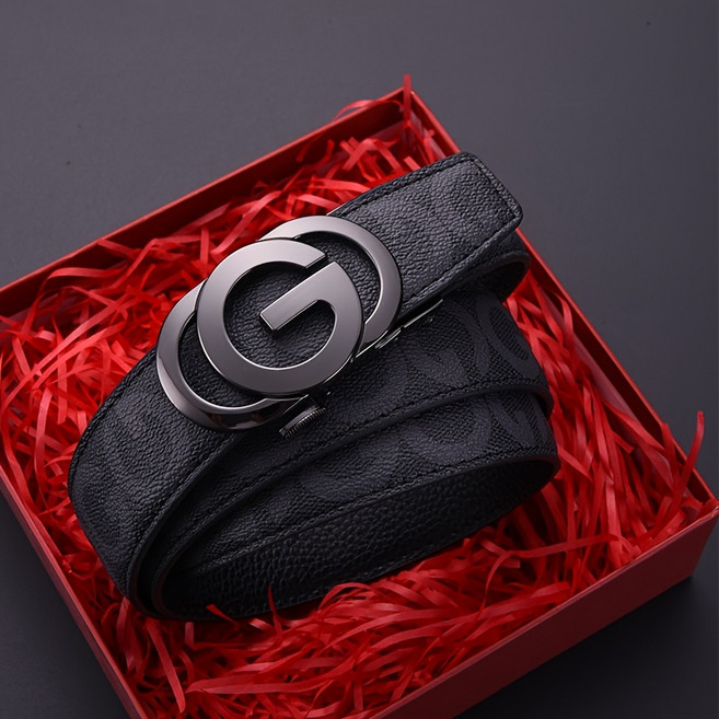 남성 압박 벨트 고급 자동 벨트 남성 캐주얼 벨트