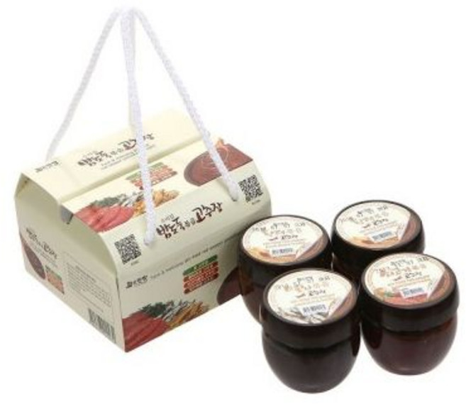 팜맛짱 소고기볶음고추장500g 고추장 답례품 선물용/비빔/수제/볶음/답례용/비빔밥/아이들/양념/볶은/세트, 팜맛짱 볶음고추장4구세트 특판 고추장 답례품 선물용/수, 1, 500g