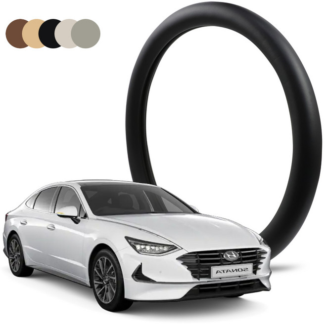 딜온 프리미엄 순정형 깔끔튼튼 싱글라인 핸들커버 국내생산, 쏘나타DN8 모노블랙