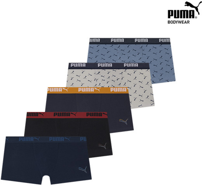 [푸마] 주니어 남아 무형관 면스판 드로즈 코스트코 5종 세트