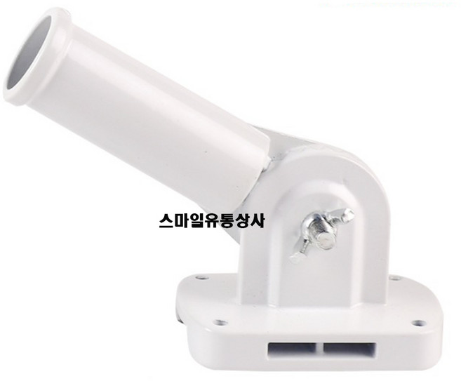 국기봉꽂이 화이트 깃봉 깃대 거치대 브라켓 금속, 블랙, 1개