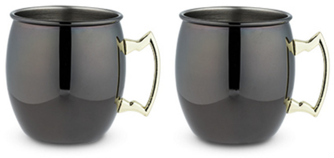 트루 모스코우 뮬 머그 핸들 포함, Black+Gold, 1개