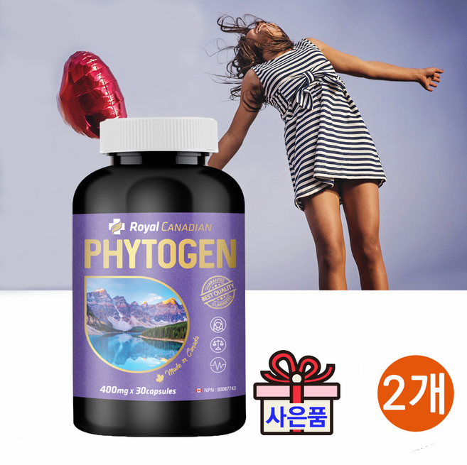로얄캐네디언 파이토젠 +중년 여성 갱년기 영양제 PHYTOGEN 식물성 캐나다, 2개, 30정