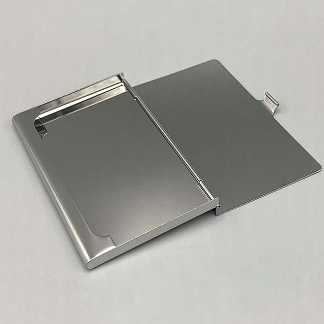 케일 스테인리스 명함케이스 고급슬림 명함지갑 메탈, 1개, 크롬실버