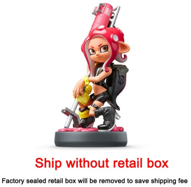 닌텐도 아미보 슈퍼 스매쉬 브라더스 스플래툰 잉클링 피규어 시리즈 NFC 옥토링 3 팩 PART2, [10] Octoling Girl no box, 1개