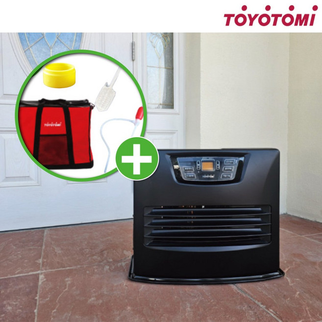 토요토미 팬히터 LC-L53 가방 세트 도요토미 온풍기 난방기 등유 난로 캠핑 가정용, 1개, 블랙