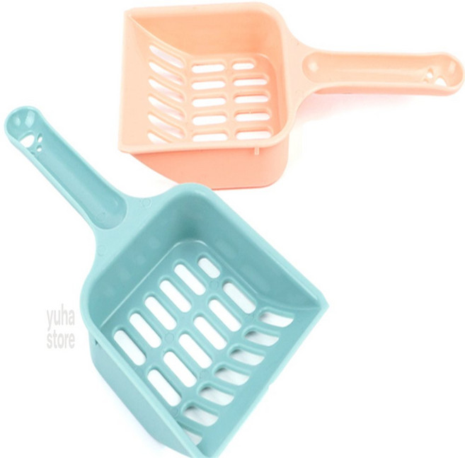 ALOHA-STORE 고양이 모래청소 삽 고양이모래전체갈이삽, 블루