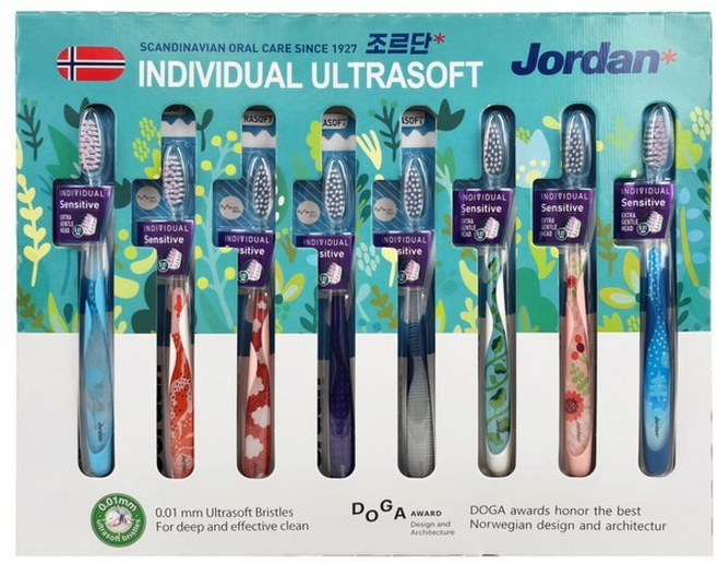 조르단 인디비주얼 울트라 소프트 칫솔 초미세모 0.01mm g, 1, 1세트