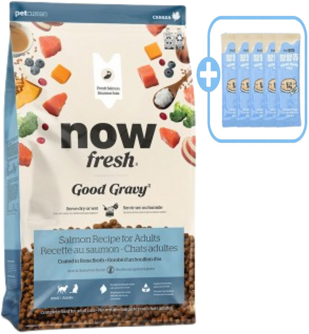 나우 고양이 굿그레이비 어덜트 왕왕츄5p, 2개, 1.3kg, 연어