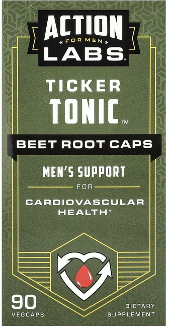 몸관리하세요 겨울입니다 Action Labs 남성용 Ticker Tonic™ 비트 뿌리 캡슐 베지 캡슐 90정 특별관리진행, ActionLabs남성용TickerTonic비트뿌리캡슐, 1개 - 쿠팡